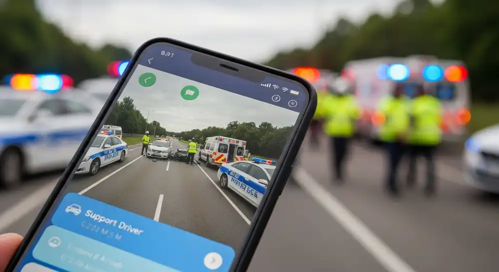 1773357732435 a close up of a smartphone showing an open ridesha