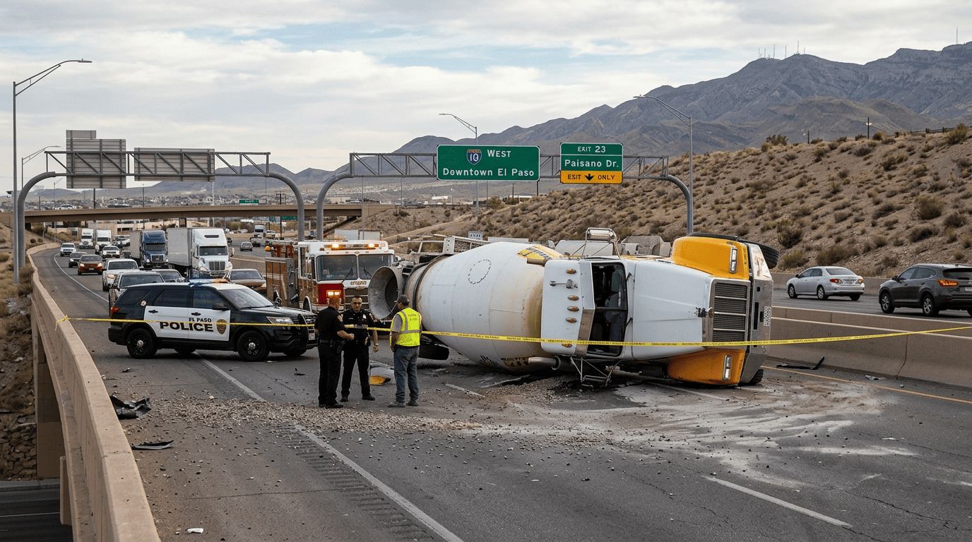 Cement Truck Accident