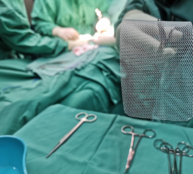 Compensation for a Hernia Mesh Image