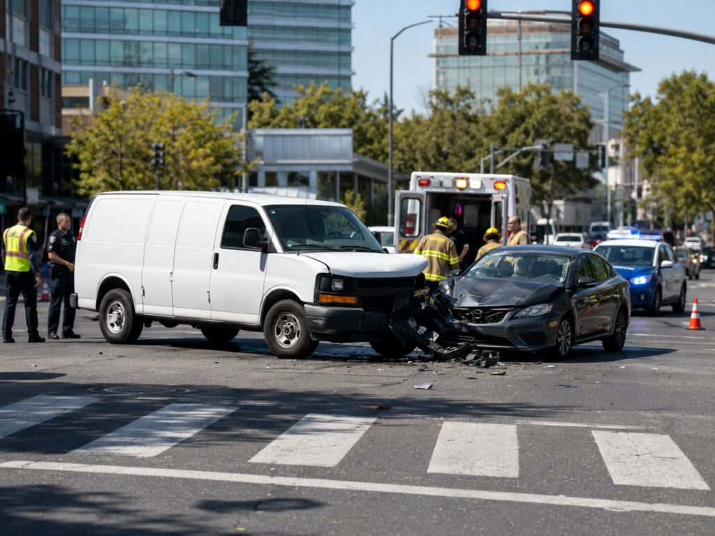 Company Vehicle Accident Lawyer Wins $106,946 for Client