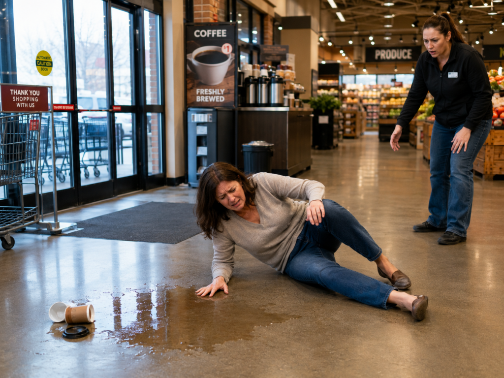 Slip and Fall Injury Settlement: $500K Awarded in Grocery Store Case