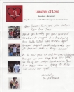 Lunches of Love Letter 12 Lunches of Love Letter 12