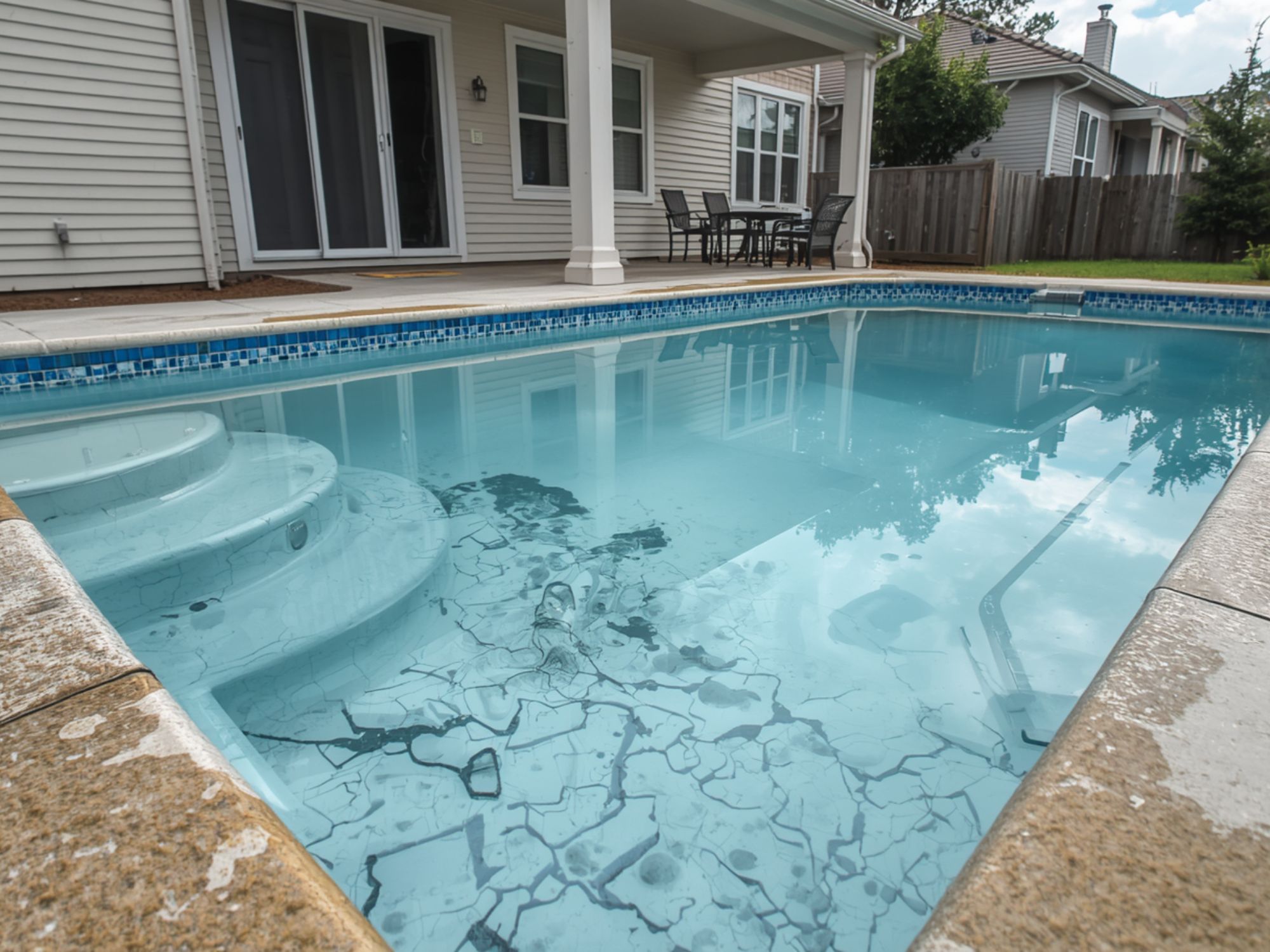 New pool leaking construction defect