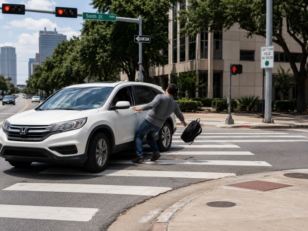 Houston Pedestrian Hit in Crosswalk—$1.49M Injury Claim