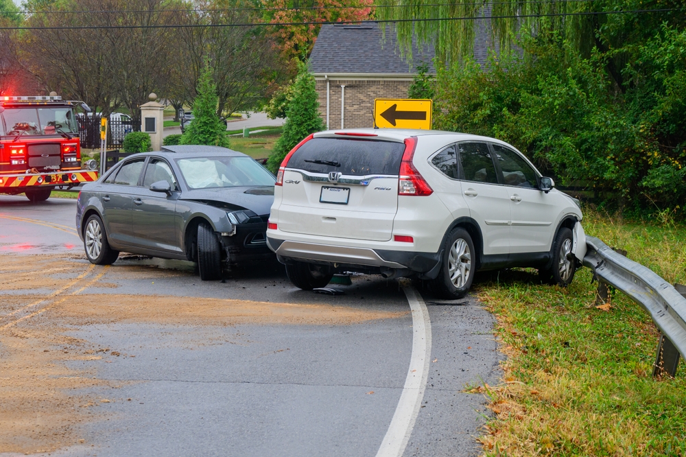Serious rear end collision morning commute